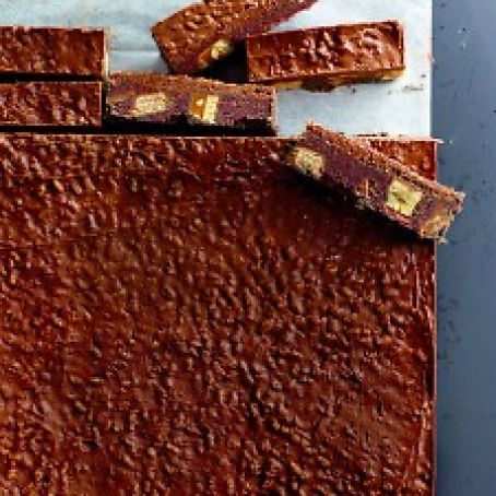 Chocolate-Candy Icebox Bars